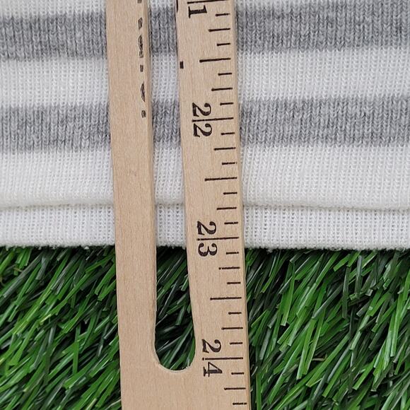 Vintage 90s MOD Sweatshirt Womens XL 23x23 Boxy White Gray - Picture 9 of 10